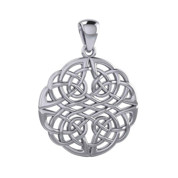 Large Celtic Knots Silver Pendant TPD5983 - Jewelry